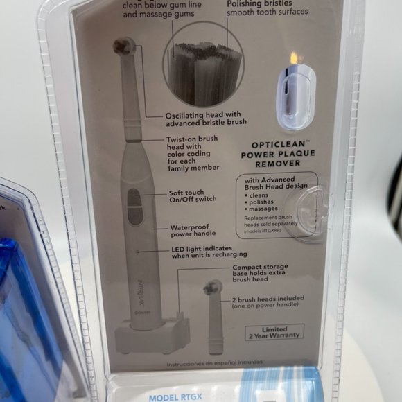 InterPlak Water Flossing & Cordless Rechargeable Toothbrush NWT - Picture 7 of 12